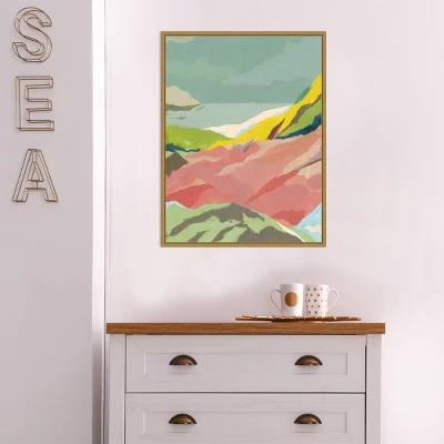 18" X 24" Candy Coast II By Jacob Green Framed Canvas Wall Art - Amanti Art - Image 3