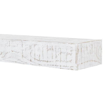 Country Living Hatteras Floating Farmhouse Mantel Shelf In Whitewash