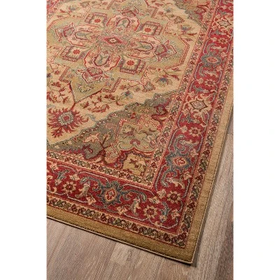 3'11"x5'7" Medallion Accent Rug Beige - Momeni - Image 3