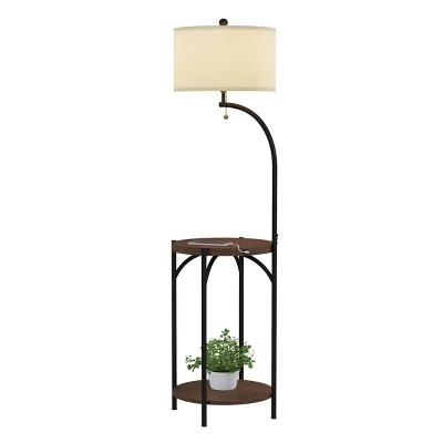 Floor Lamp End Table (Includes LED Light Bulb) - Modern Rustic - Image 4