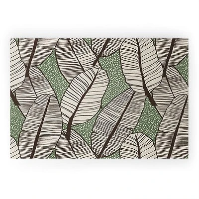 Alisa Galitsyna Tropical Banana Leaves Pattern Welcome Mat - Society6 - Image 6