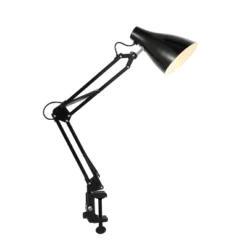 28.5" Odile Classic Industrial Adjustable Articulated Clamp-On Task Lamp (Includes LED Light Bulb) - JONATHAN Y