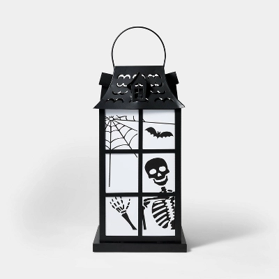 Falloween Light Up Large Raven Halloween Decorative Metal Lantern - Hyde & EEK! Boutiqueâ„¢ - Image 2