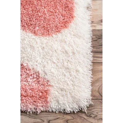 NuLOOM Alexa Polka Dot Shag Area Rug - Image 2