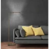Reader Floor Lamp (Includes LED Light Bulb) Antique Brass - Adesso
