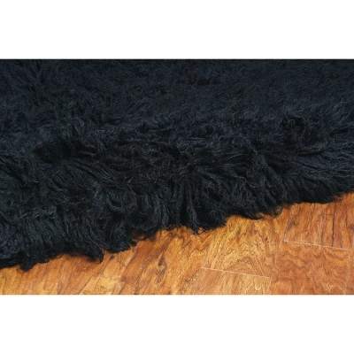 New Flokati Rug - Linon - Image 3