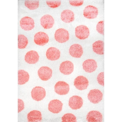NuLOOM Alexa Polka Dot Shag Area Rug - Image 8