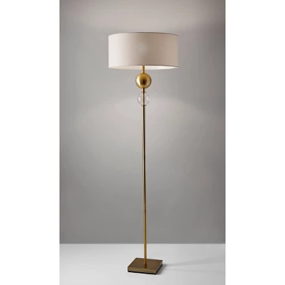 Chloe Floor Lamp Antique Brass - Adesso - Image 2