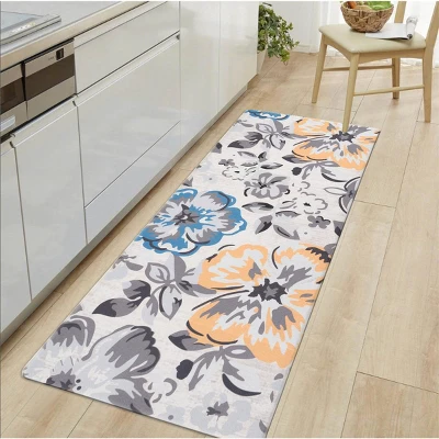 World Rug Gallery Modern Floral Anti Fatigue Standing Mat - Image 4