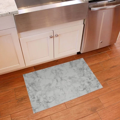 Marble FlorArt Marble Low Profile Machine Washable Kitchen White - Bungalow Flooring - Image 2