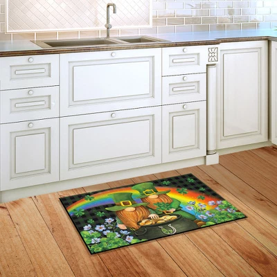 Irish Gnomes St. Patrick's Day Doormat Indoor Outdoor 30" X 18" Briarwood Lane - Image 3
