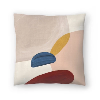 Americanflat Pink Pebbles Ii By Pi Creative Art Throw Pillow - Image 5