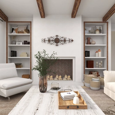 Rustic Metal Ornamental Wall Decor Dark Brown - Olivia & May - Image 15