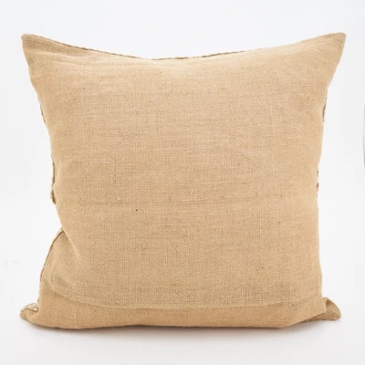 Saro Lifestyle 20"x20" Stitched Octopus Down Filled Throw Pillow Beige