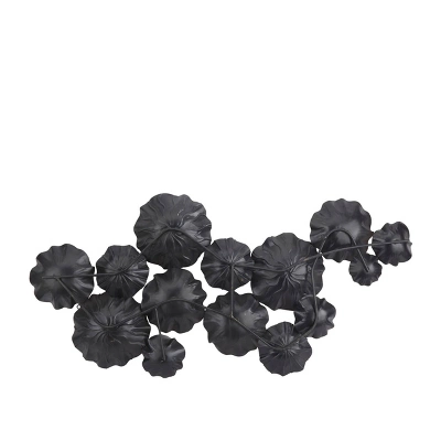 Metal Plate Wall Decor With Textured Pattern Gold - CosmoLiving By Cosmopolitan - Image 2