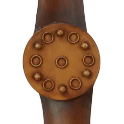 Metal Airplane Propeller 2 Blade Wall Decor With Aviation Detail - Olivia & May