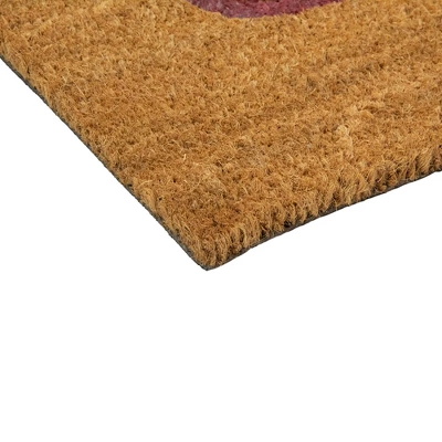 Northlight Natural Coir "Smile" Outdoor Rectangular Doormat 18" X 30" - Image 4