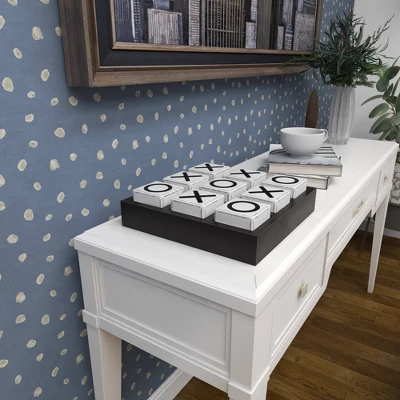 14" Contemporary Wooden Tic Tac Toe Sculpture Black - Olivia & May - Image 13