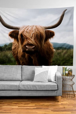 Michael Schauer Scottish Highland Cattle Tapestry - Society6