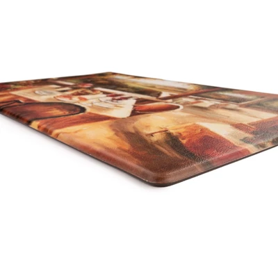 World Rug Gallery Village Restaurant Scenery Anti-fatigue Kitchen Mat - Image 2