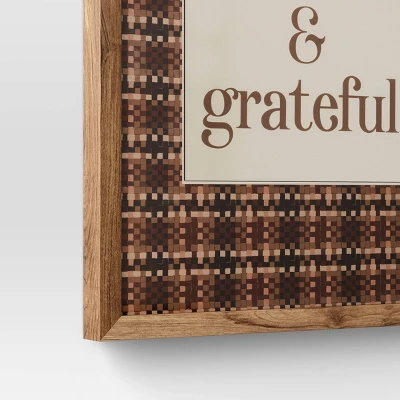 16" X 20" Thankful & Grateful Framed Under Plexi - Threshold™ - Image 3