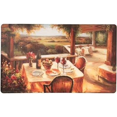 World Rug Gallery Village Restaurant Scenery Anti-fatigue Kitchen Mat - Image 9
