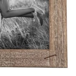 8 X 10 Inch Decorative Distressed Wood Picture Frame With Nail Accents - Foreside Home & Garden
