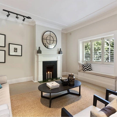 6.5" LED 3-Light Step Linear Track Pendant Black - Cresswell Lighting - Image 5