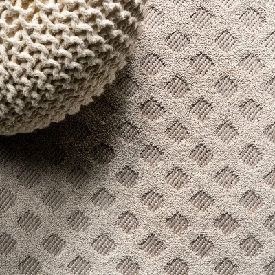 Rabat High-Low Pile Mini-Diamond Trellis Indoor/Outdoor Area Rug - JONATHAN Y - Image 2