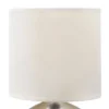 9.25" 2pk Small Matching Touch Table Lamp Set Silver - Cresswell Lighting