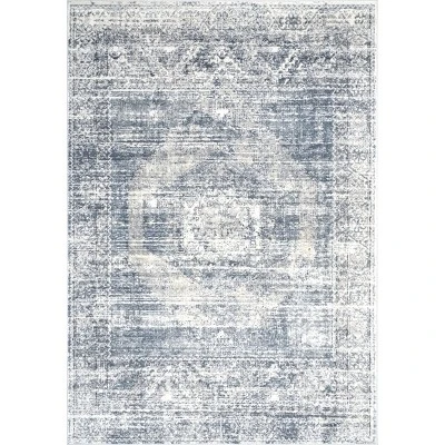 NuLOOM Jayla Barbed Iris Medallion Area Rug - Image 9