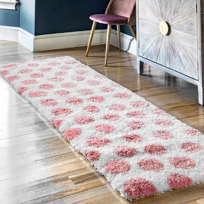NuLOOM Alexa Polka Dot Shag Area Rug