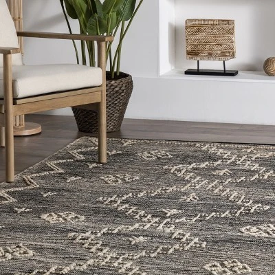 NuLOOM Handmade Moroccan Julianne Jute Area Rug - Image 8