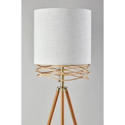 Melanie Floor Lamp Natural - Adesso - Image 3