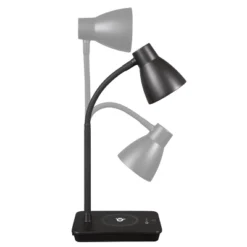 Wellness Series Infuse Table Lamp With Wireless Charging (Includes LED Light Bulb) Black - OttLite