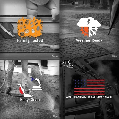 3' Aqua Shield Pine Tree Skirt Round Mat Solid Red - Bungalow Flooring - Image 4