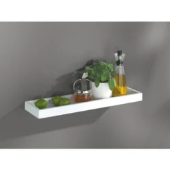 Loggia Shelf With Rim - White 32"