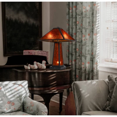 23.5" Mica Table Lamp With Night Light - Cal Lighting