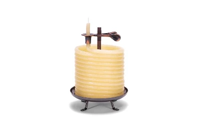 Candle By The Hour 60-Hour Candle, Eco-friendly Natural Beeswax With Cotton Wick