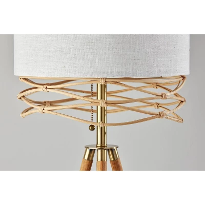 Melanie Floor Lamp Natural - Adesso