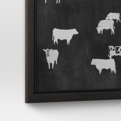 (Set Of 2) 12" X 12" Cow Collection II Framed Wall Canvases - Threshold™ - Image 5