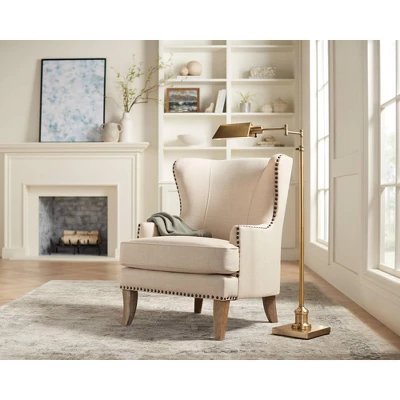 Regency Hill Jenson Traditional Pharmacy Floor Lamp 54" Tall Aged Brass Adjustable Swing Arm Metal Shade For Living Room Reading Bedroom Office - Image 7