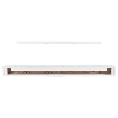 Country Living Hatteras Floating Farmhouse Mantel Shelf In Whitewash - Image 6