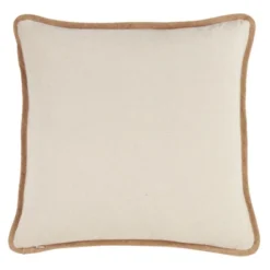 Saro Lifestyle Turkey Pillow - Down Filled, 18" Square, Natural