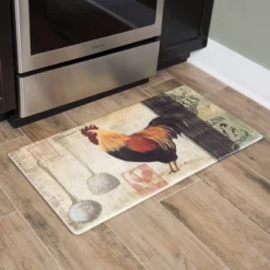 20" X 39" Cushion Comfort Anti-Fatigue Stain & Oil Resistant Kitchen Floor Mat (Paris Rooster)
