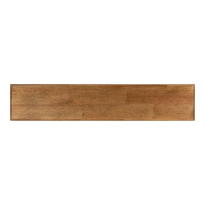 28" X 6" Abberly Wood Decorative Wall Shelf Rustic Brown - Kate & Laurel All Things Decor - Image 4