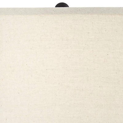 Regency Hill Traditional Table Lamps 25" High Set Of 2 With Hotel Style USB Charging Port LED Bronze Oatmeal Shade Touch On Off Living Room Bedroom - Image 6