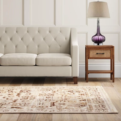 30" Retro Glass Table Lamp With 3-way Switch Purple - Ore International - Image 2