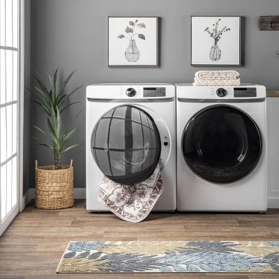 NuLOOM Paisley Machine Washable Faded Floral Border Medallion Area Rug - Image 10