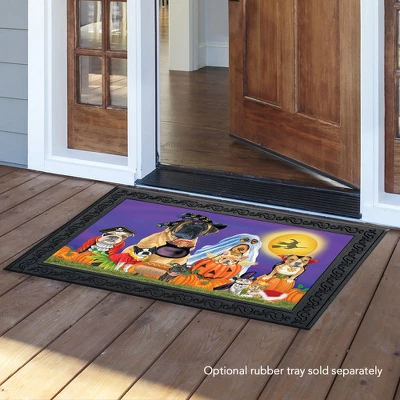 Briarwood Lane Trick Or Treat Dogs Halloween Doormat Cats Jack O'Lantern Indoor Outdoor 30" X 18" - Image 2